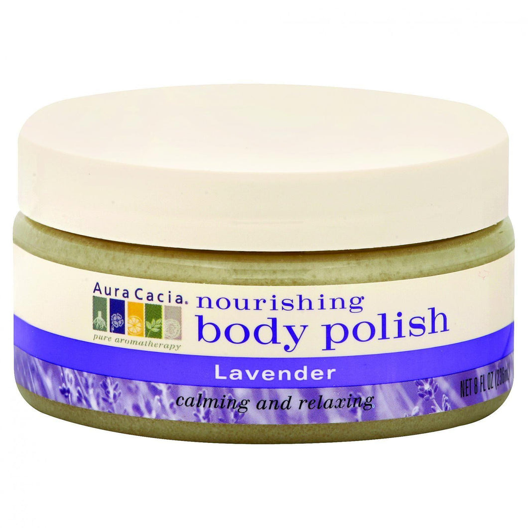Aura Cacia Body Polish - Lavender - 8 Oz