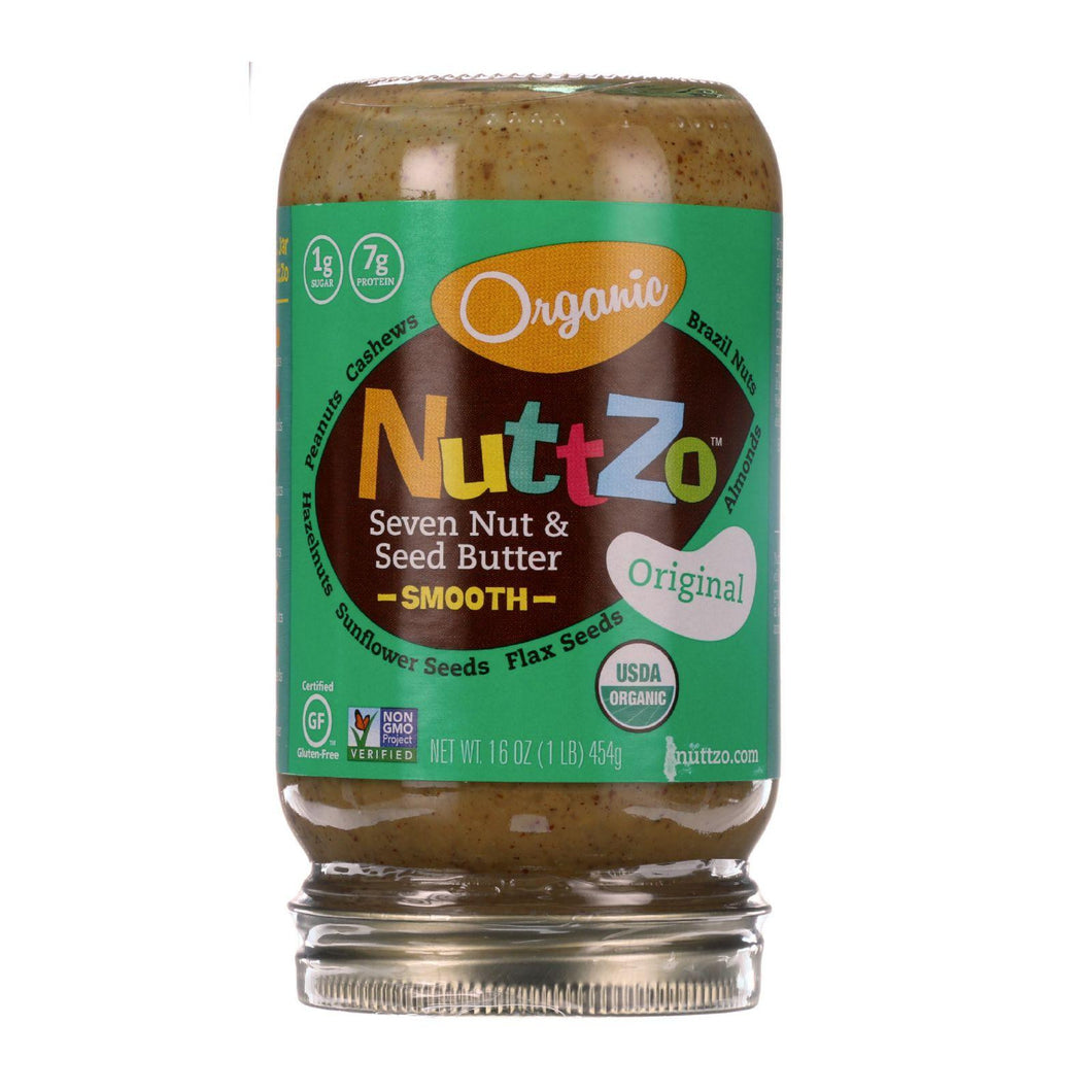 Nuttzo Spread - Organic - Seven Nut And Seed Butter - Creamy - Original - 16 Oz - Case Of 6