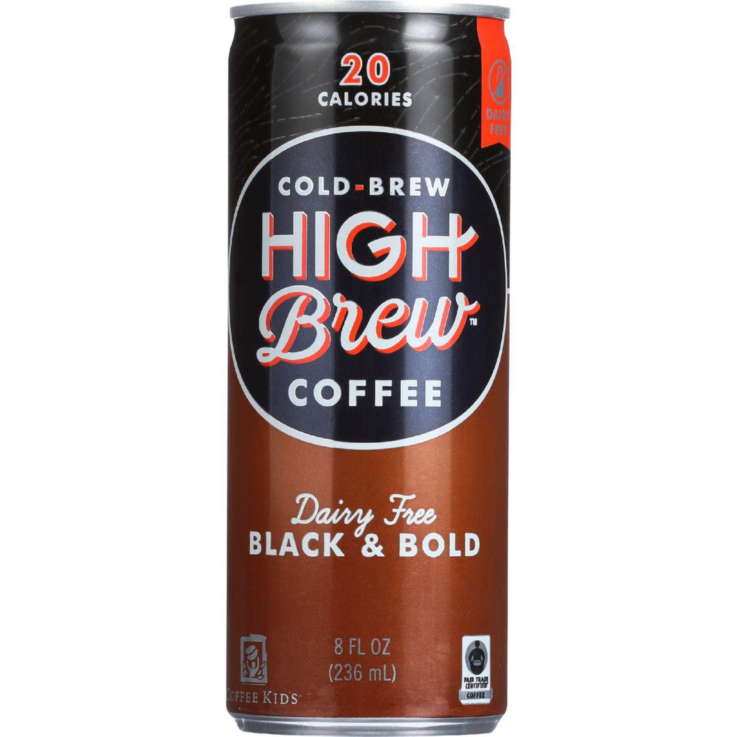 High Brew Coffee Coffee - Ready To Drink - Black And Bold - Dairy Free - 8 Oz - Case Of 12