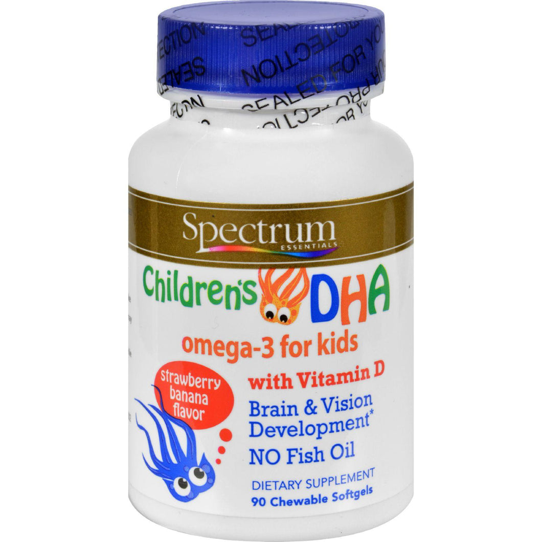 Spectrum Essentials Children's Dha Strawberry Banana - 90 Chewable Softgels