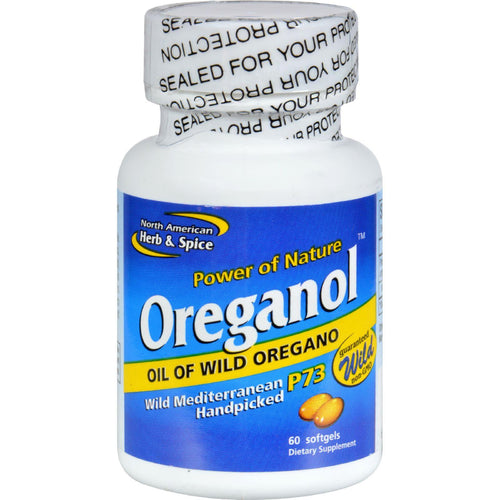 North American Herb And Spice Oreganol Oil Of Wild Oregano - 60 Gelatin Capsules