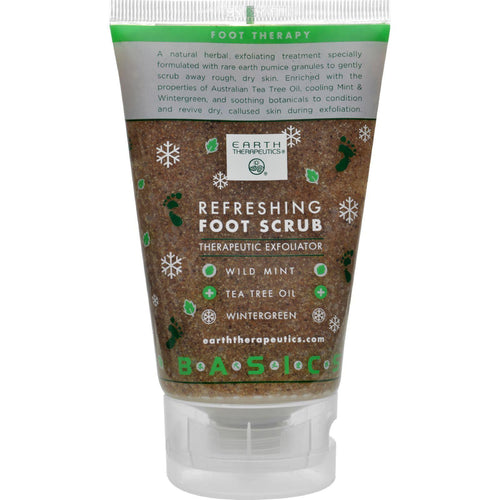 Earth Therapeutics Refreshing Foot Scrub Wild Mint - 4 Fl Oz