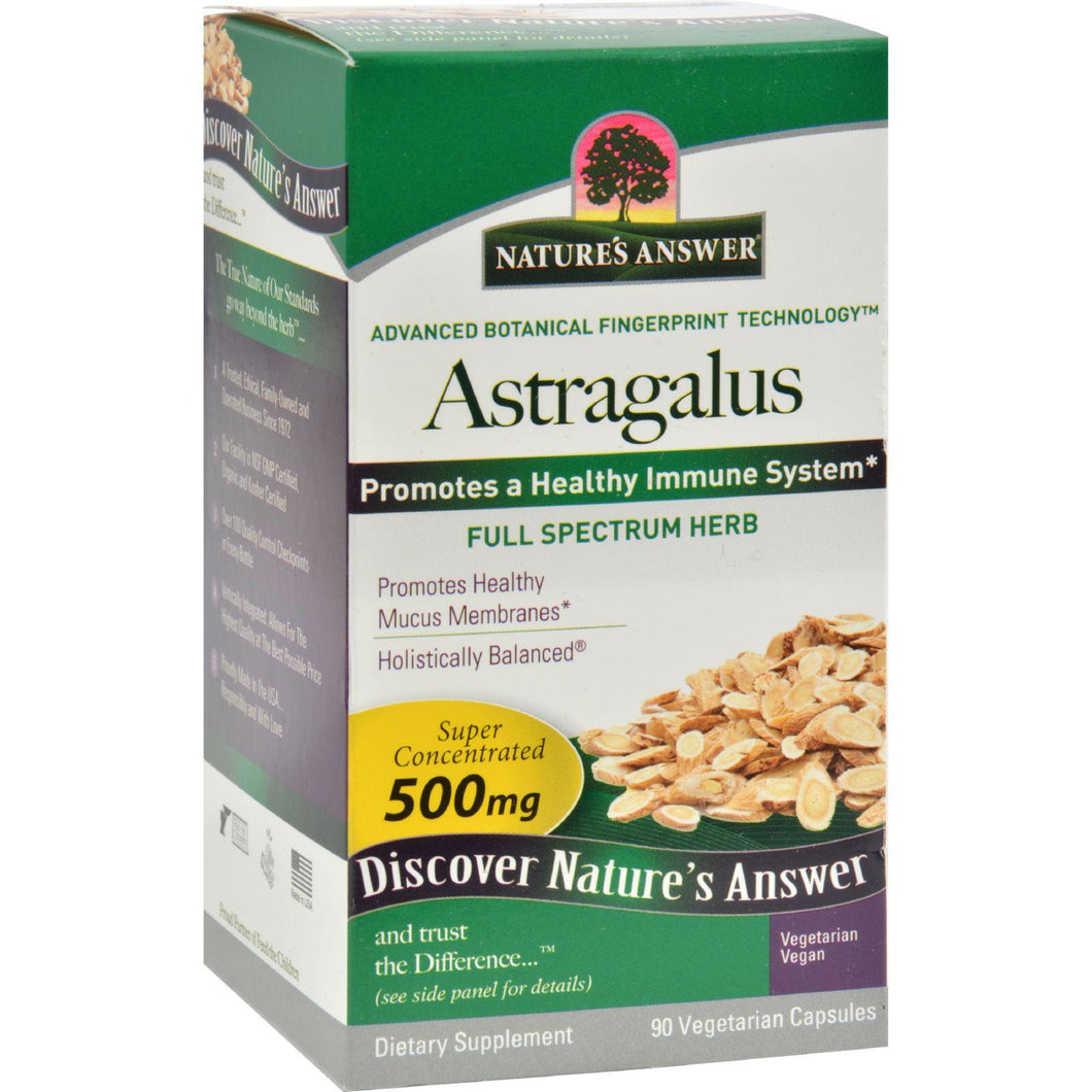 Nature's Answer Astragalus Root - 90 Vegetarian Capsules