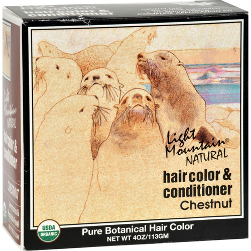 Light Mountain Natural Hair Color And Conditioner Chestnut - 4 Fl Oz