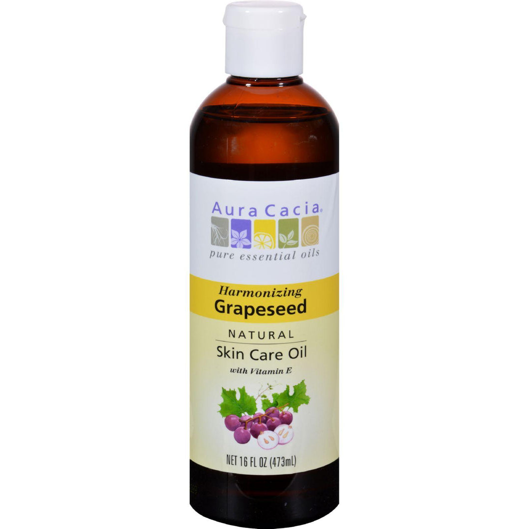 Aura Cacia Natural Skin Care Oil Grapeseed - 16 Fl Oz