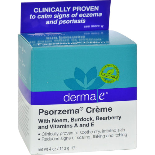 Derma E Psorzema Natural Relief Creme For Scaling Flaking And Itching - 4 Oz