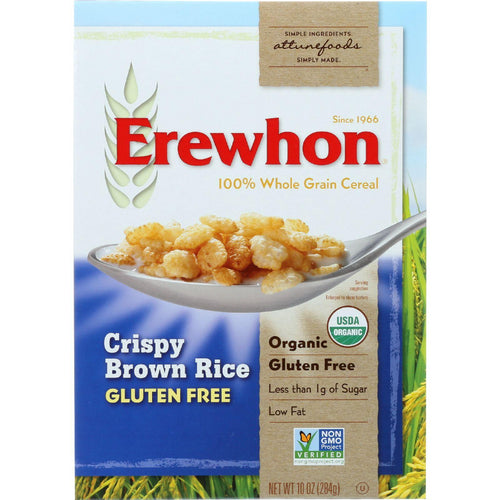 Erewhon Cereal - Organic - Crispy Brown Rice - Gluten Free - 10 Oz - Case Of 12