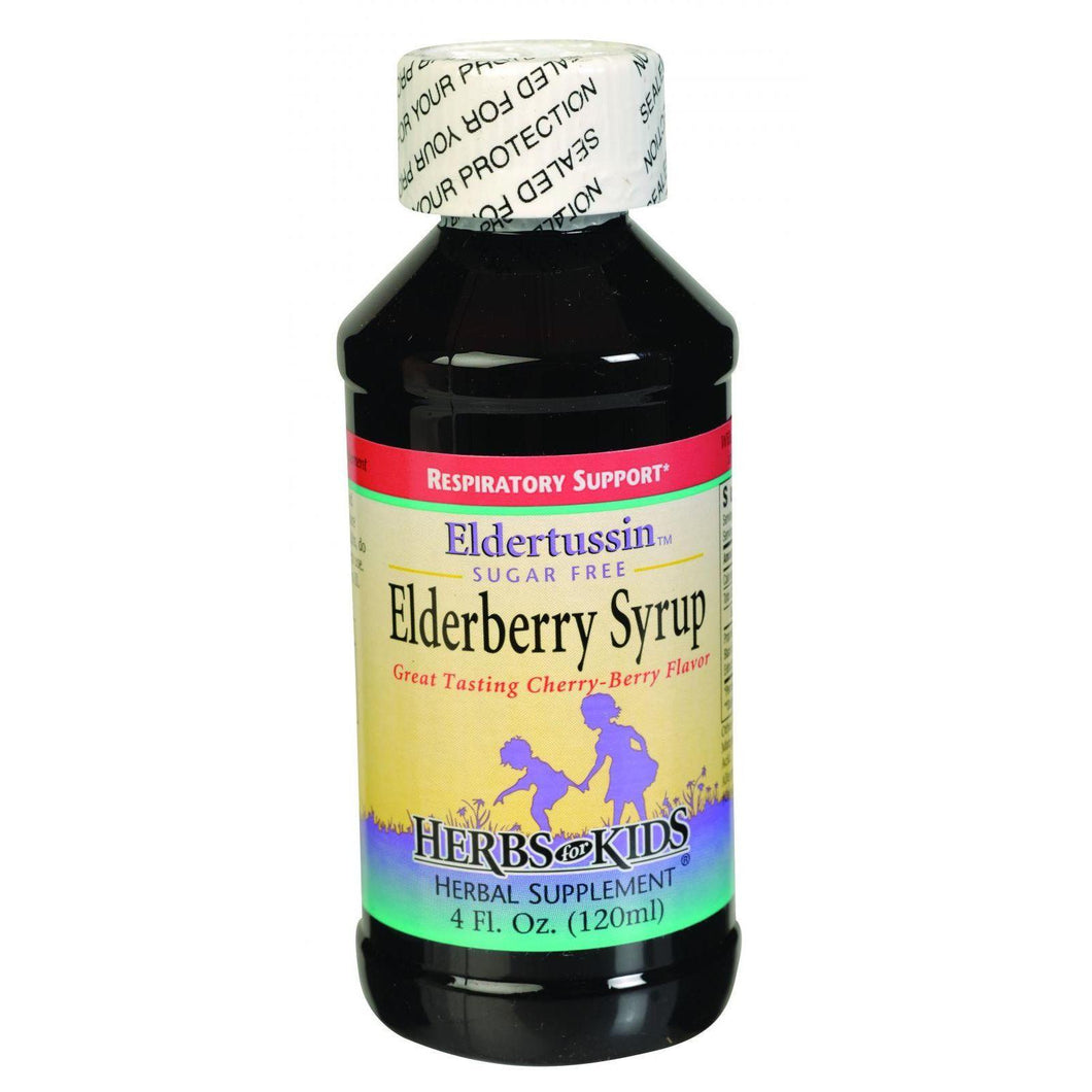 Herbs For Kids Eldertussin Elderberry Syrup - 4 Oz