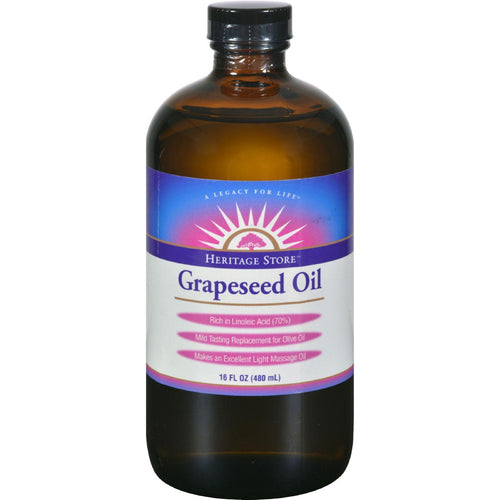 Heritage Products Grapeseed Oil - 16 Fl Oz