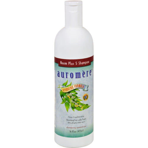 Auromere Ayurvedic Neem Plus 5 Shampoo - 16 Fl Oz