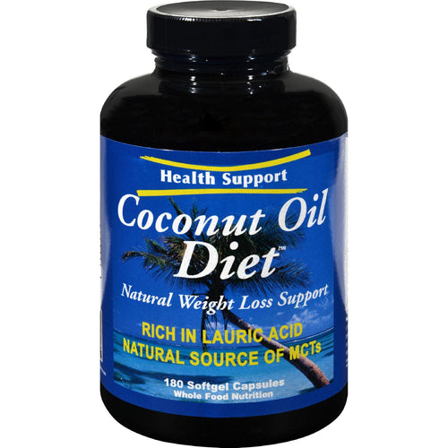 Health Support Coconut Oil Diet - 180 Softgel Capsules