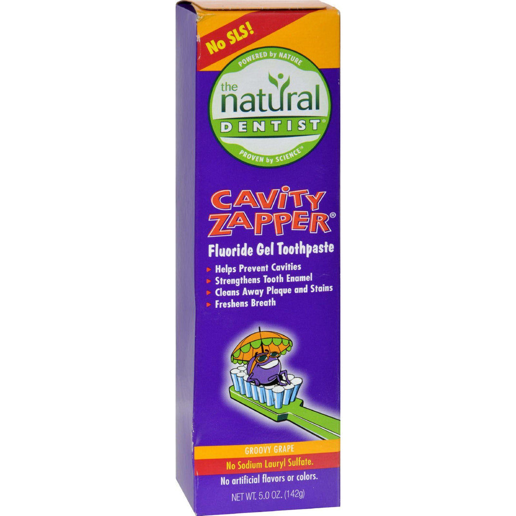 Natural Dentist Kids Cavity Zapper Toothpaste Buster Groovy Grape - 5 Oz