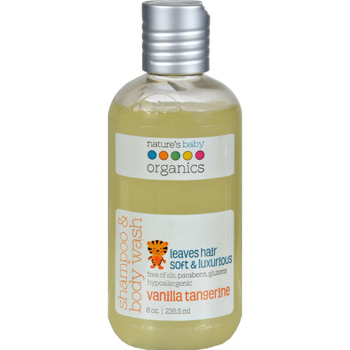 Nature's Baby Organics Shampoo And Body Wash Vanilla Tangerine - 8 Fl Oz