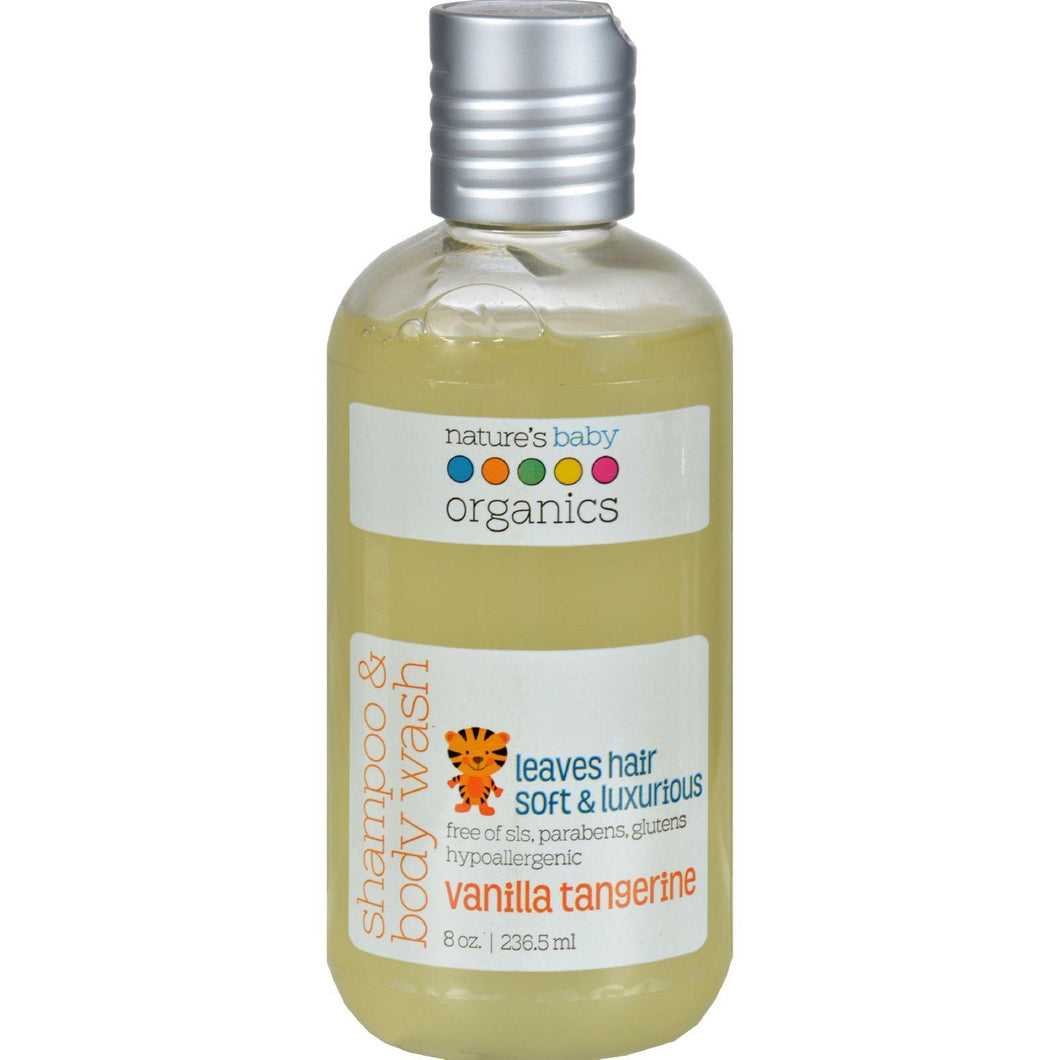 Nature's Baby Organics Shampoo And Body Wash Vanilla Tangerine - 8 Fl Oz