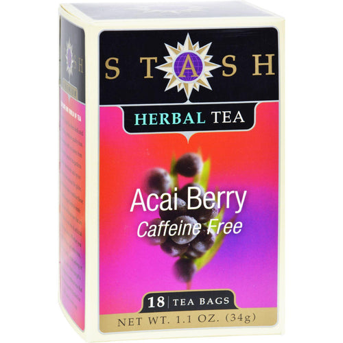 Stash Premium Caffeine Free Acai Berry Herbal Tea - 18 Tea Bags - Case Of 6