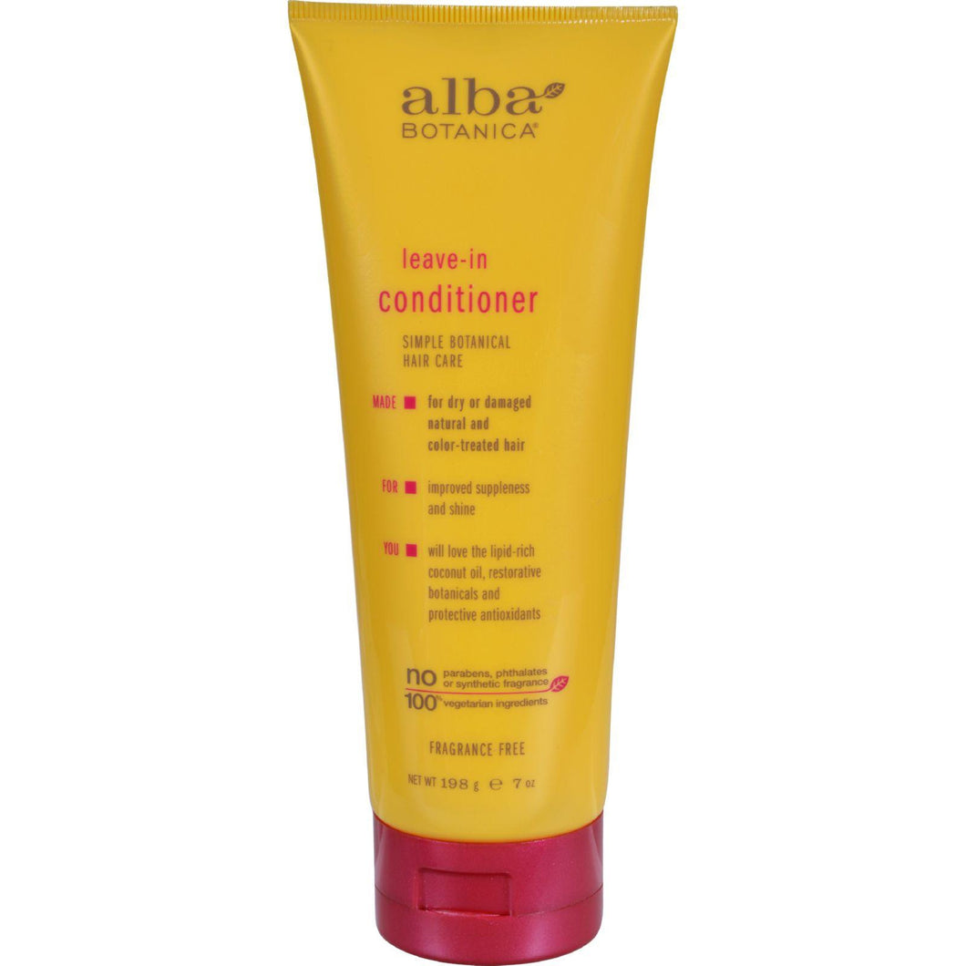 Alba Botanica Leave In Conditioner Fragrance Free - 7 Fl Oz