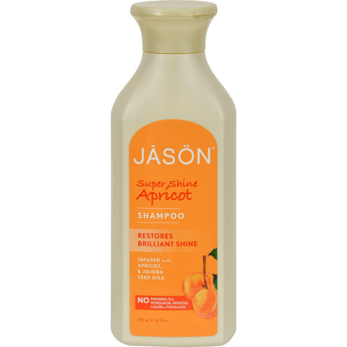 Jason Super Shine Natural Shampoo Apricot - 16 Fl Oz