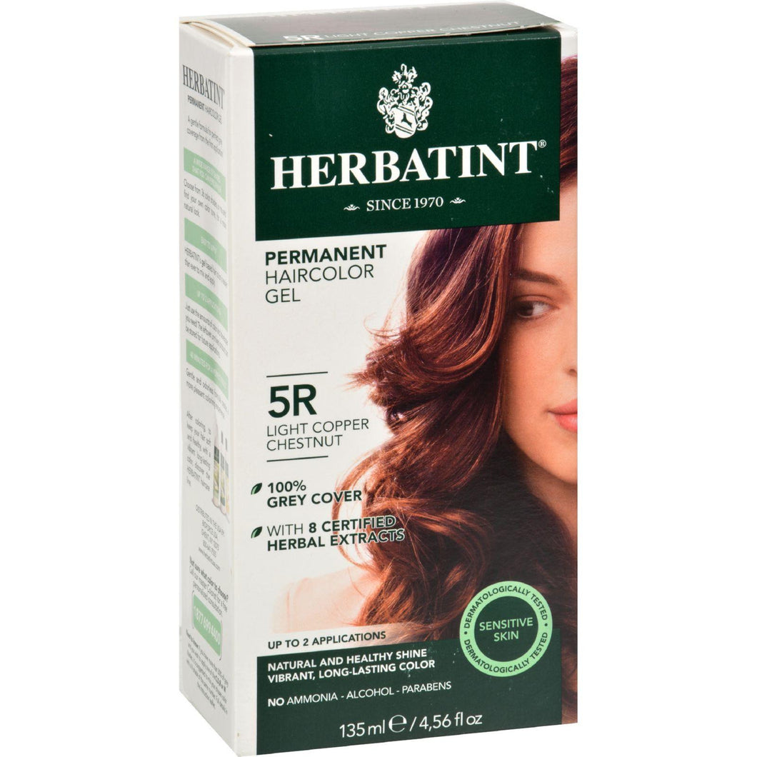 Herbatint Permanent Herbal Haircolour Gel 5r Light Copper Chestnut - 135 Ml