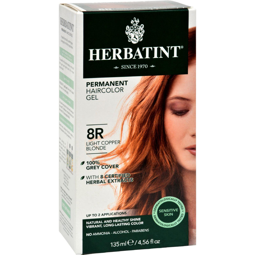 Herbatint Permanent Herbal Haircolour Gel 8r Light Copper Blonde - 135 Ml