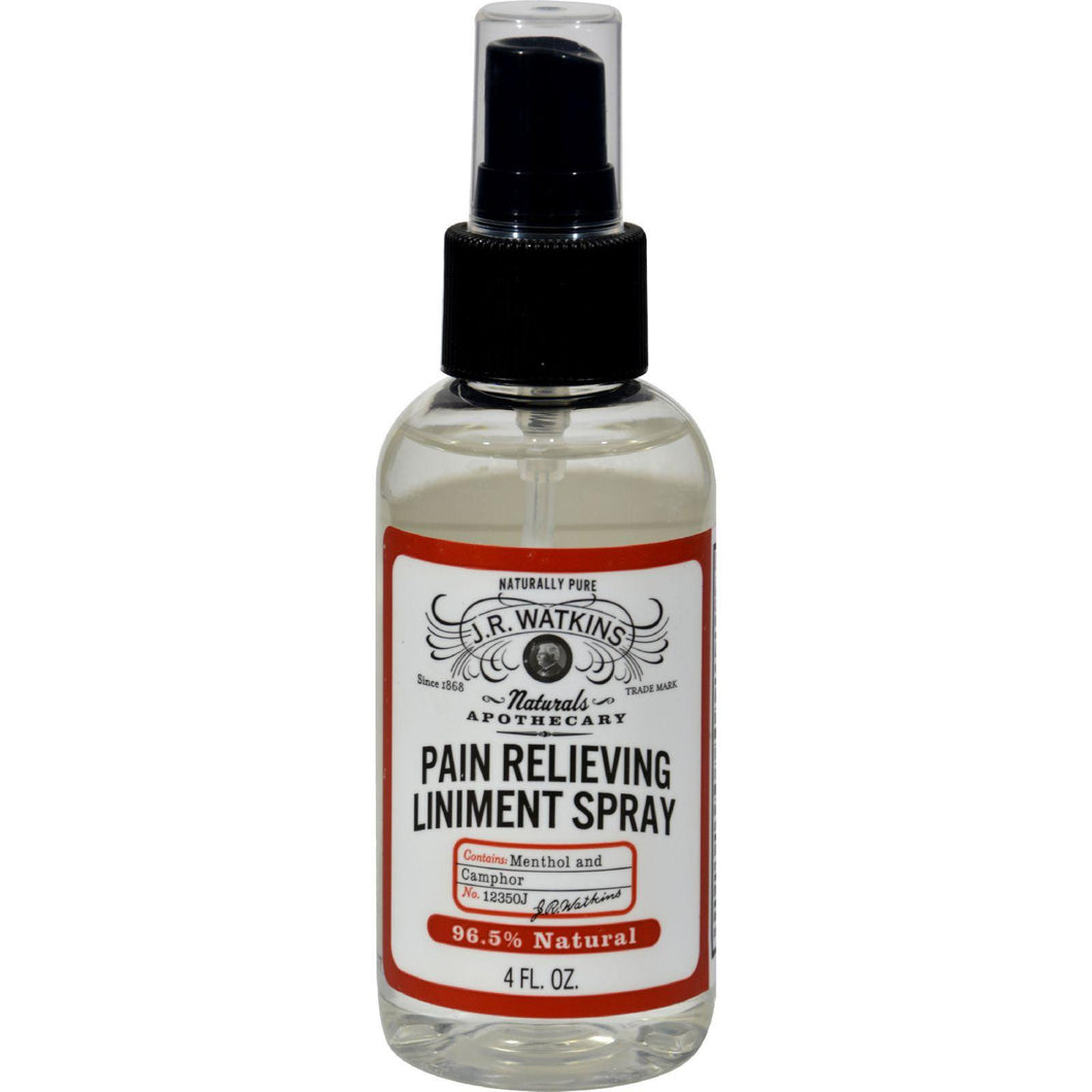 J.r. Watkins Natural Pain Relieving Liniment Spray - 4.0 Oz