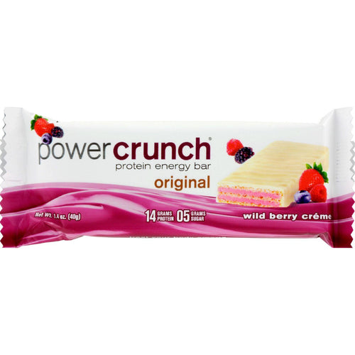 Power Crunch Bar - Wild Berry Cream - Case Of 12 - 1.4 Oz