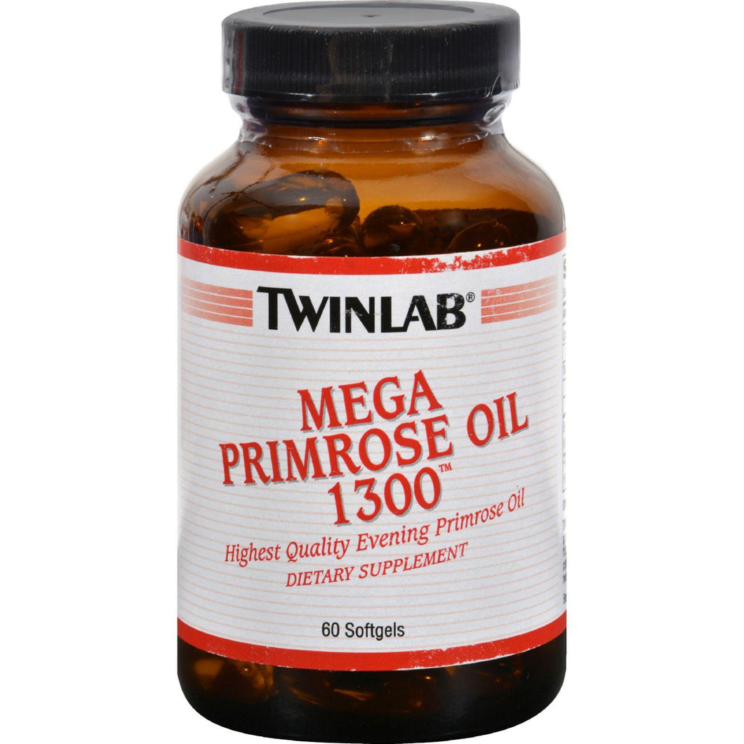 Twinlab Mega Primrose Oil - 1300 Mg - 60 Softgels