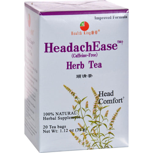 Health King Headachease Herb Tea - 20 Tea Bags