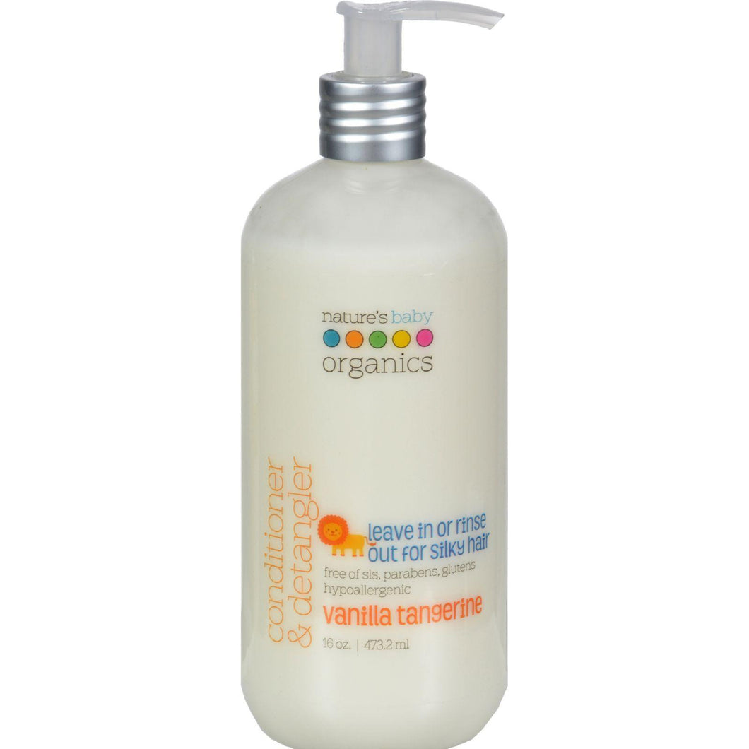 Nature's Baby Organics Conditioner And Detangler Vanilla Tangerine - 16 Fl Oz