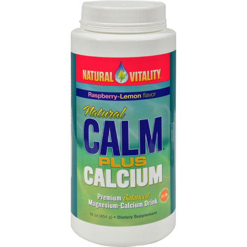 Natural Vitality Natural Calm Plus Calcium Raspberry-lemon - 16 Oz