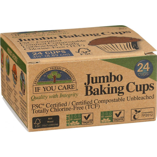 If You Care Baking Cups - Jumbo - Unbleached Totally Chlorine Free - 24 Count