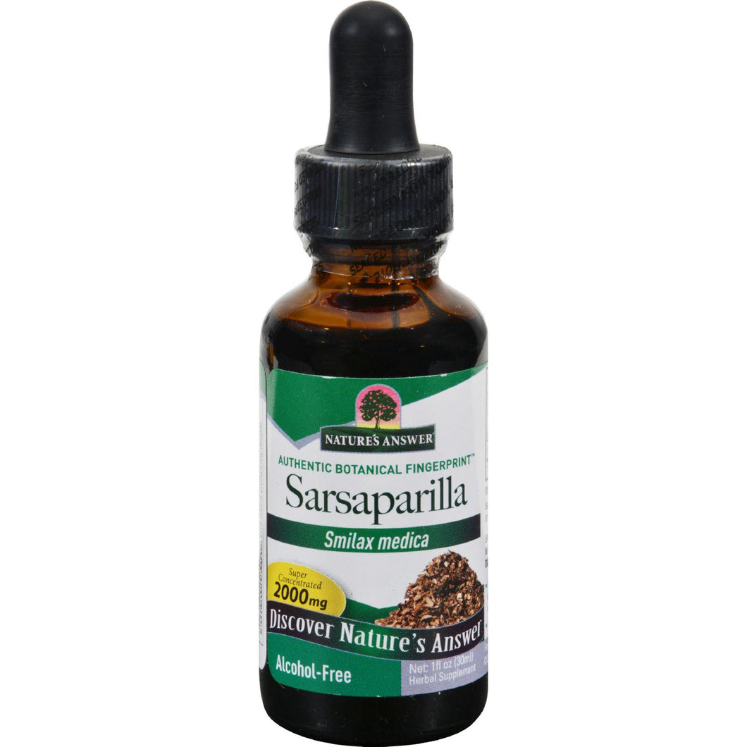 Nature's Answer Alcohol Free Sarsaparilla - 1 Oz