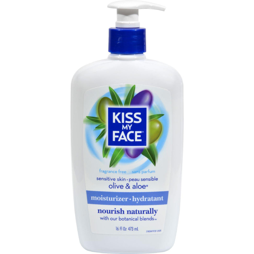 Kiss My Face Ultra Moisturizer Olive And Aloe Fragrance Free - 16 Fl Oz