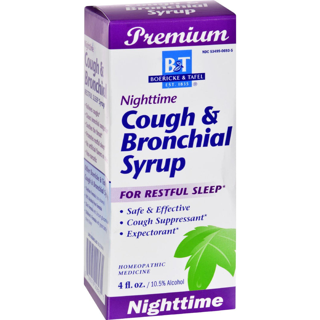 Boericke And Tafel Cough And Bronchial Syrup Nighttime - 4 Fl Oz