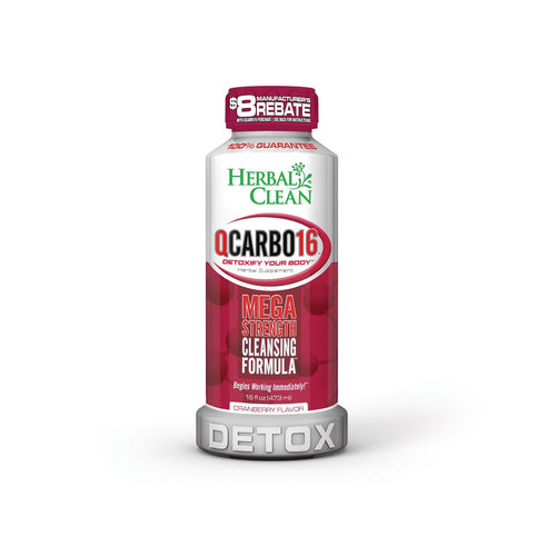 Herbal Clean Q Carbo16 Cranberry - 16 Fl Oz