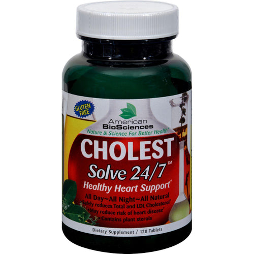 American Bio-sciences Cholest Solve 24-7 - 120 Tablets