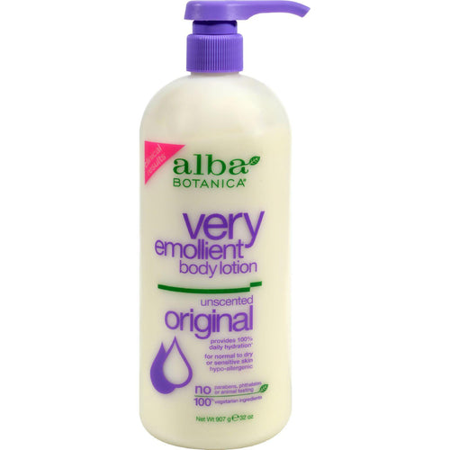 Alba Botanica Very Emollient Body Lotion Unscented - 32 Fl Oz