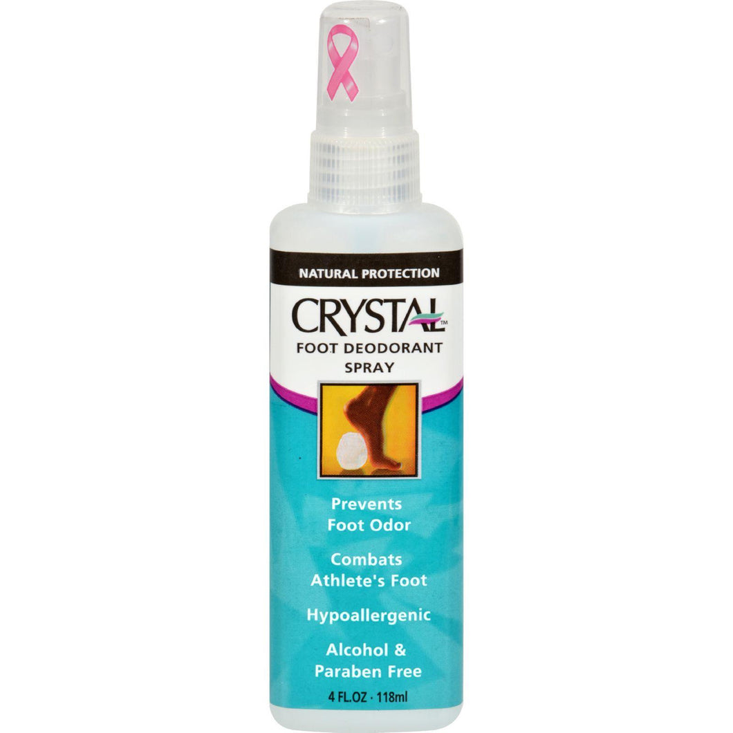 Crystal Body Deodorant Foot Spray - 4 Fl Oz