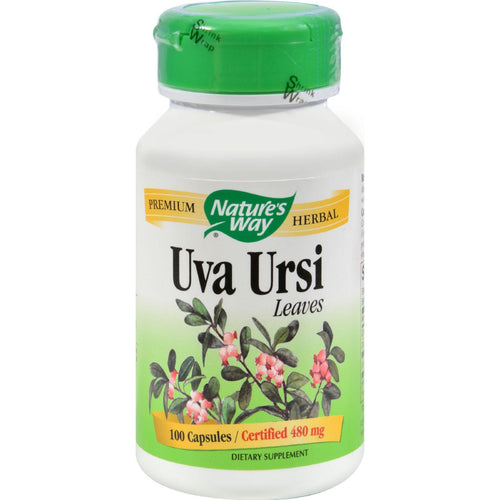 Nature's Way Uva Ursi Leaves - 480 Mg - 100 Capsules