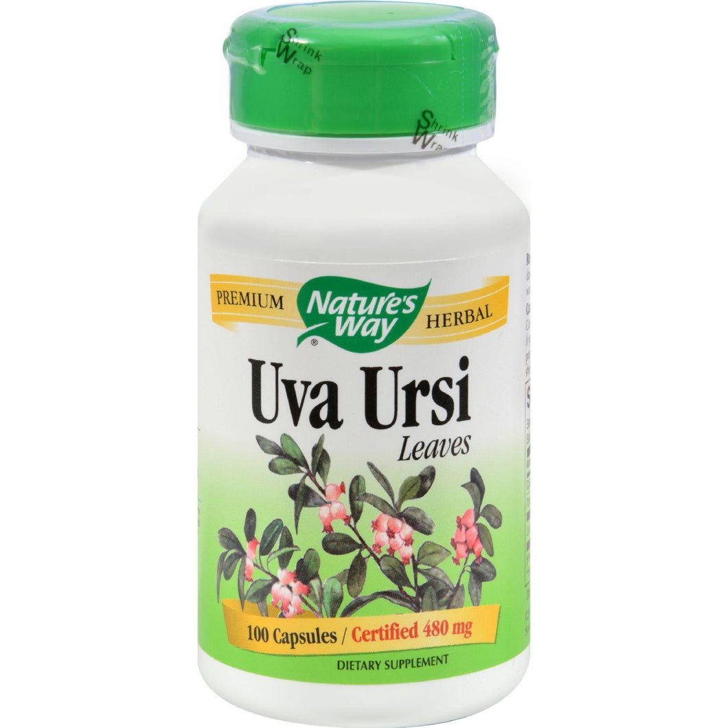 Nature's Way Uva Ursi Leaves - 480 Mg - 100 Capsules