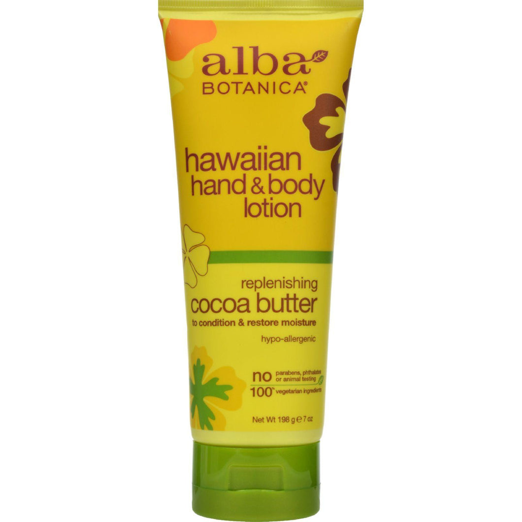 Alba Botanica Hawaiian Hand And Body Lotion Cocoa Butter - 7 Fl Oz