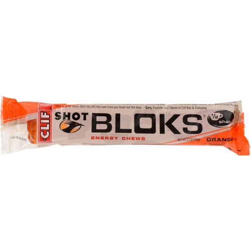 Clif Bar Clif Shot Bloks - Organic Orange - Case Of 18 - 2.1 Oz