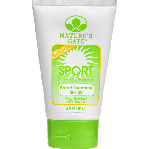 Nature's Gate Mineral Sportblock With Spf 20 - 4 Oz