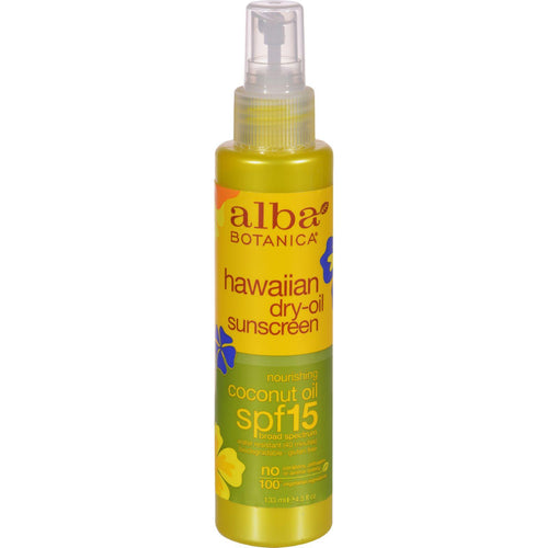 Alba Botanica Dry Tanning Oil Spf 15 - 4.5 Fl Oz