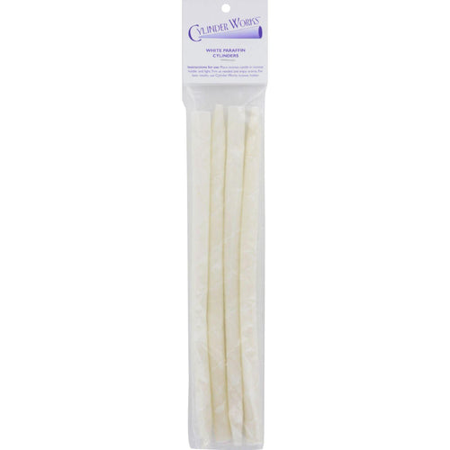 Cylinder Works White Paraffin Ear Candles - 4 Pack