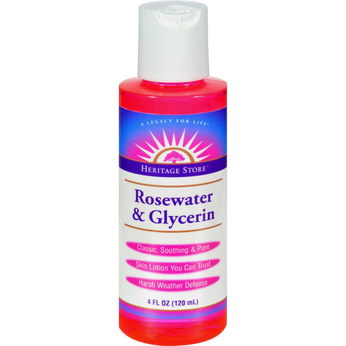 Heritage Products Rosewater And Glycerin - 4 Fl Oz