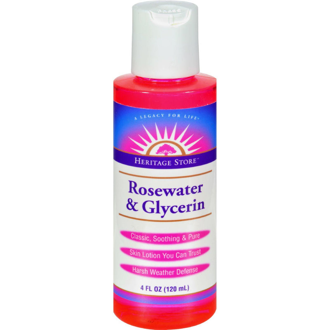 Heritage Products Rosewater And Glycerin - 4 Fl Oz