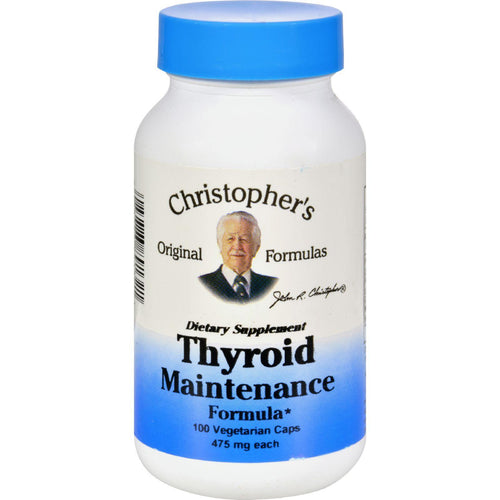 Dr. Christopher's Thyroid Maintenance - 485 Mg - 100 Vegetarian Capsules