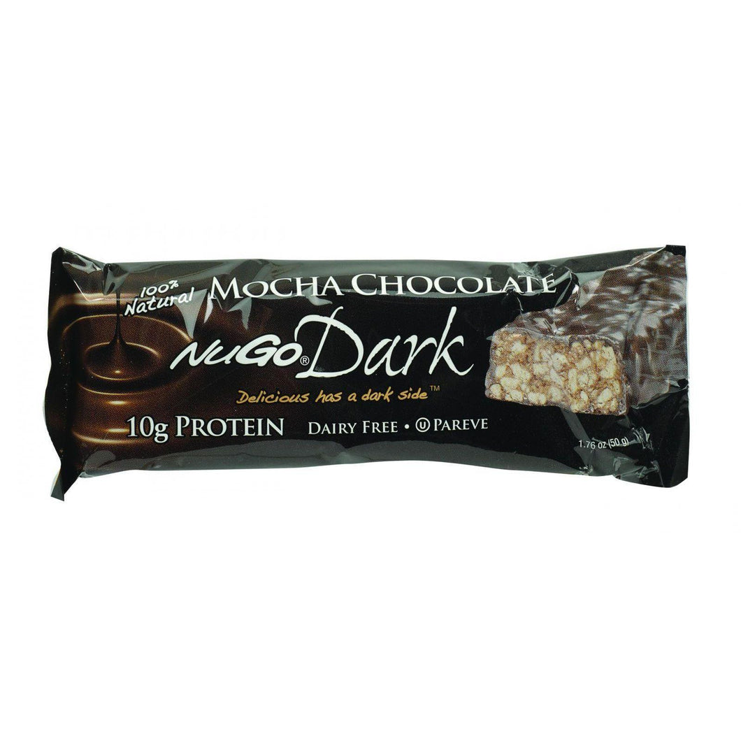 Nugo Nutrition Bar - Dark - Mocha Chocolate - 50 G - Case Of 12