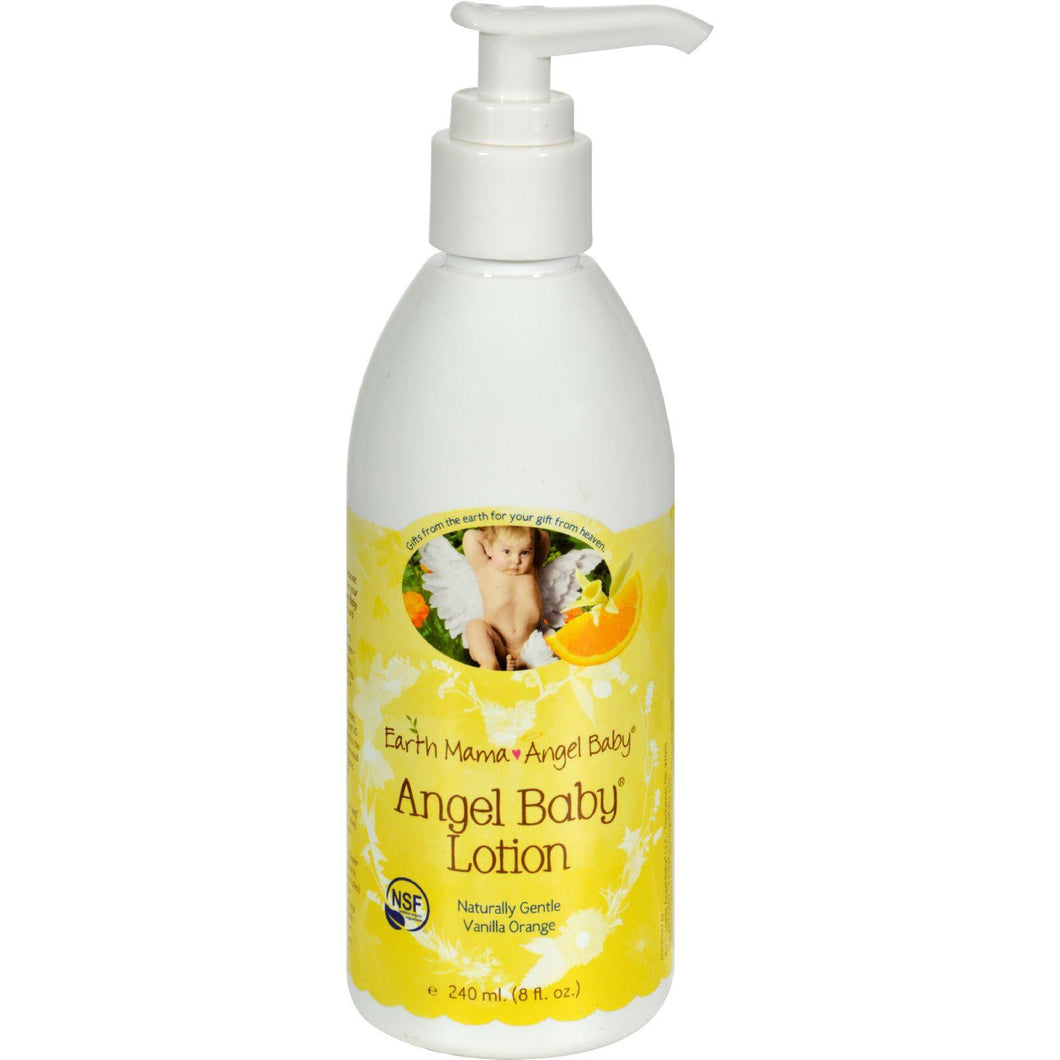 Earth Mama Angel Baby Lotion Vanilla Orange - 8 Fl Oz