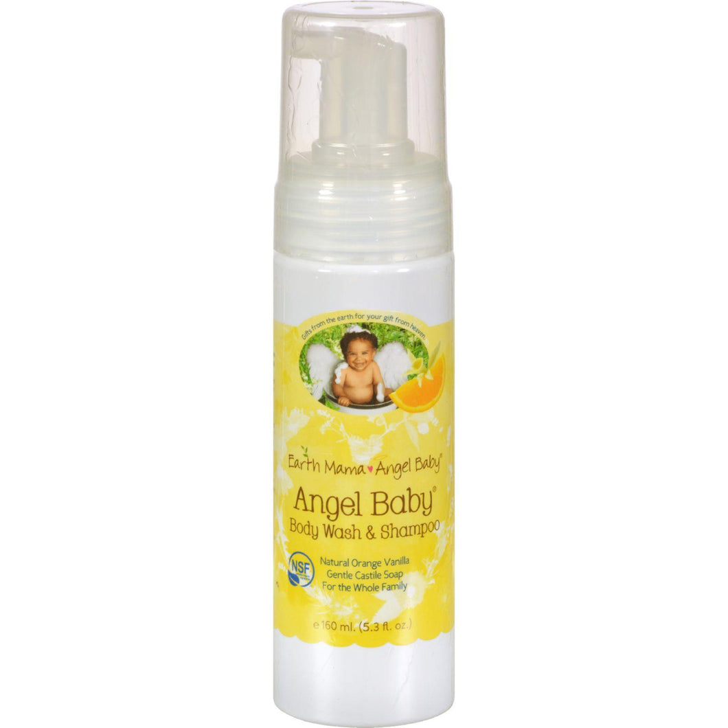 Earth Mama Angel Baby Shampoo And Body Wash - 5.3 Fl Oz